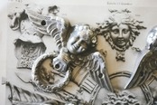 1900s フランス  ルーベンス 聖アンデレの殉教的プットーと大きなハンドルb ツマミ アンティーク