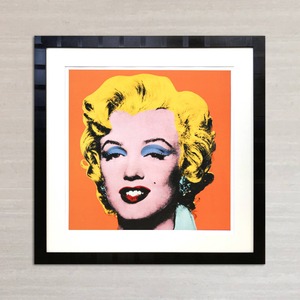 アンディ・ウォーホル「マリリン・モンロー(ショットオレンジ)1964」展示用フック付大型サイズジークレ ポップアート 絵画 Andy Warhol