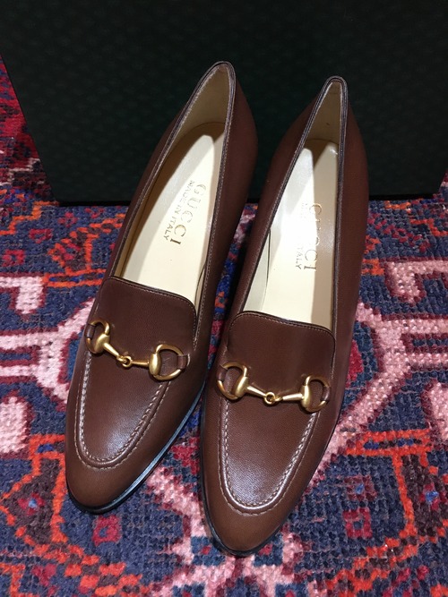 .GUCCI LEATHER HORSE BIT HEEL PUMPS MADE IN ITALY/グッチレザーホースビットヒールパンプス 2000000034966