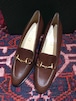 .GUCCI LEATHER HORSE BIT HEEL PUMPS MADE IN ITALY/グッチレザーホースビットヒールパンプス 2000000034966