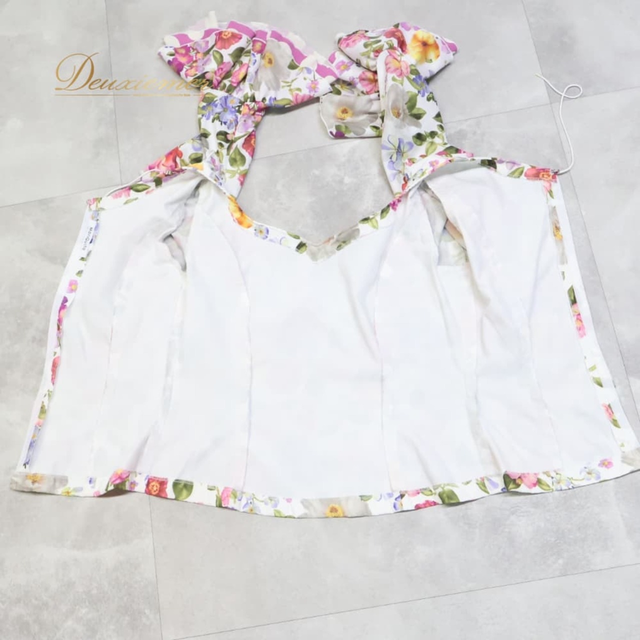 フラメンコ 衣装 Mariquita マリキータ トップス ブラウス ホワイト系 ピンク系 イエロー系 白 ピンク 花柄 ダンス パーティ 発表会 フリル レース レディース 華やか かわいい コスチューム ステージ衣装 発表会衣装 レディース 上品