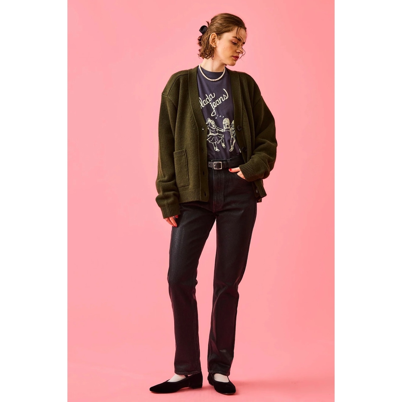 Oblada USUAL JEANS LEATHER LIKE