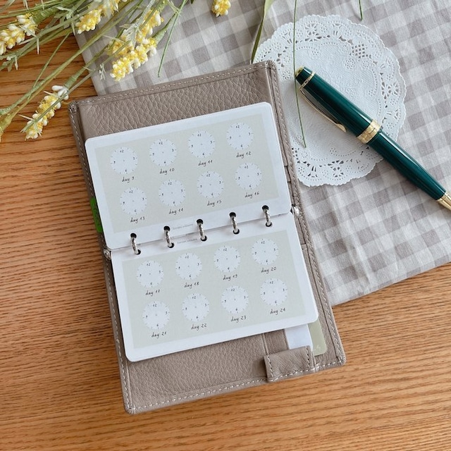 マイクロ5サイズ/マンスリー時計リフィル