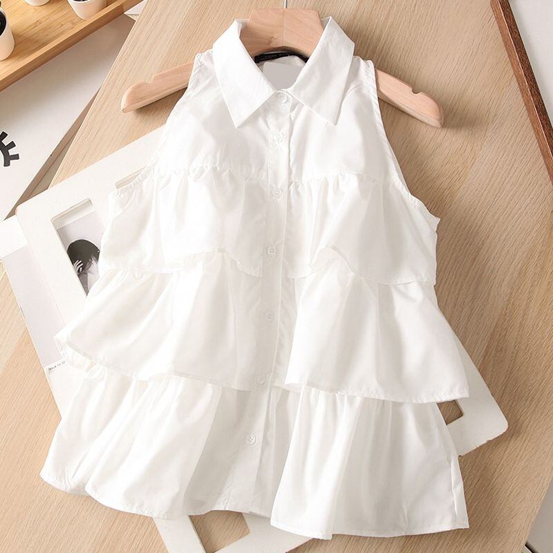 フリルノースリーブシャツ 2377