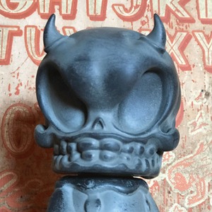 Black Oxide Baby Skull Demon by Brandt Peters