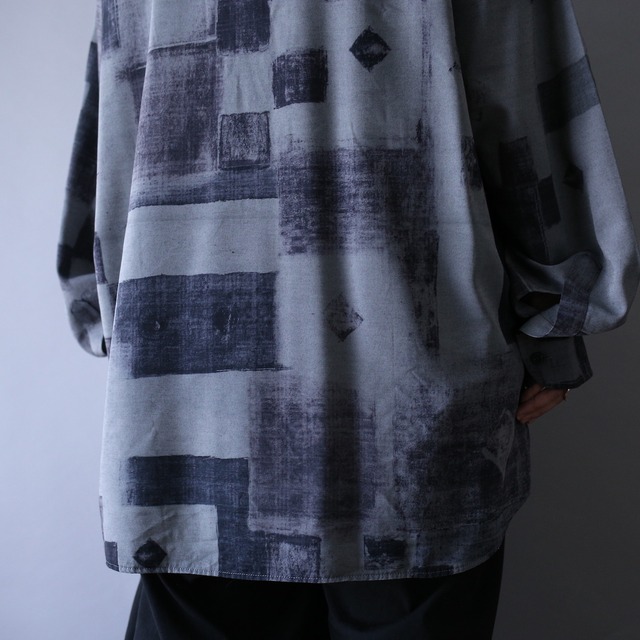 block fade full pattern over silhouette shirt