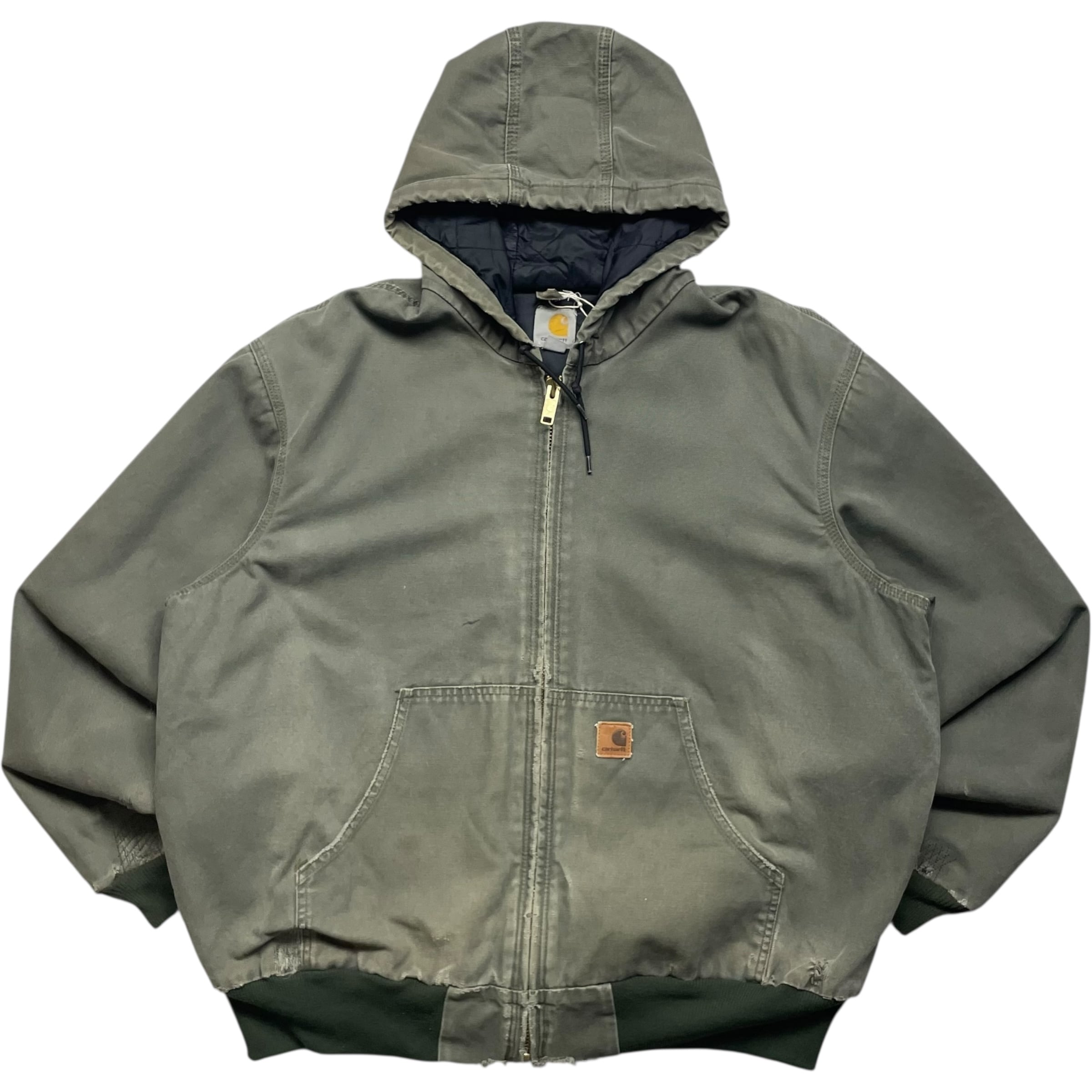 《XL》 Carhartt カーハート アクティブジャケット ワークジャケット フェード モスグリーン MOS no.9319