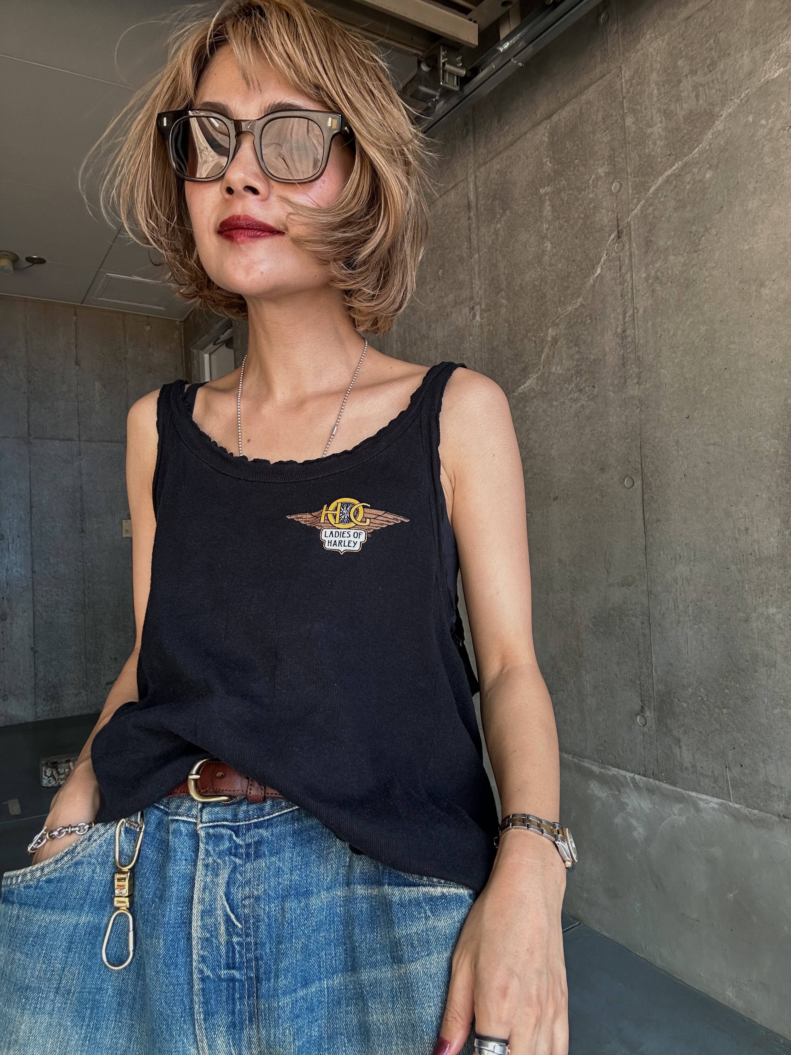 (CS2063)HARLEY-DAVIDSON printed camisole made in USA