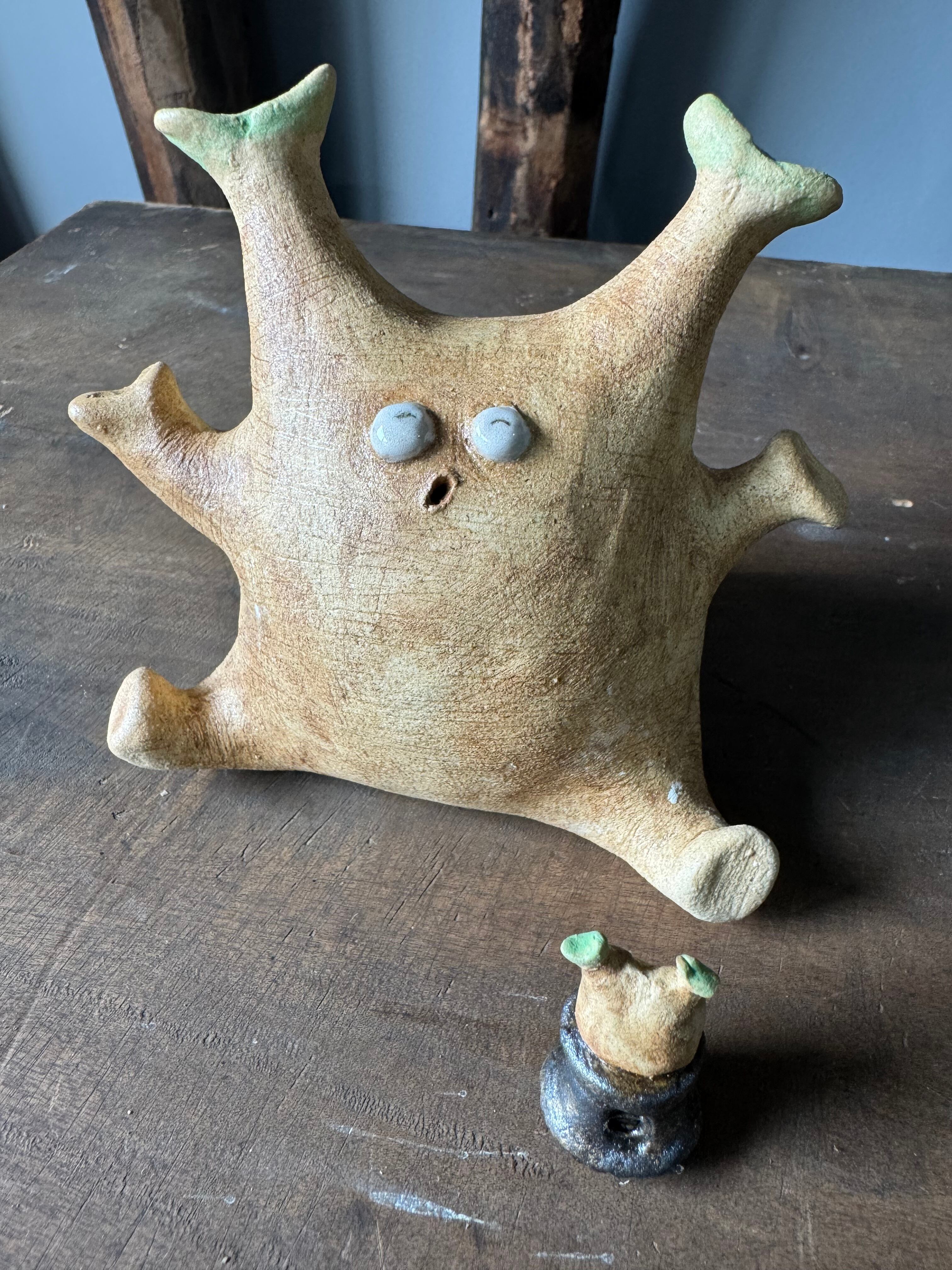 〖青坊主aobouzu×阿萬〗抽選販売品“怪人左手アガベ”陶器製フィギュア 青坊主aobouzu×阿萬〗抽選販売品“怪人左手アガベ”陶器製