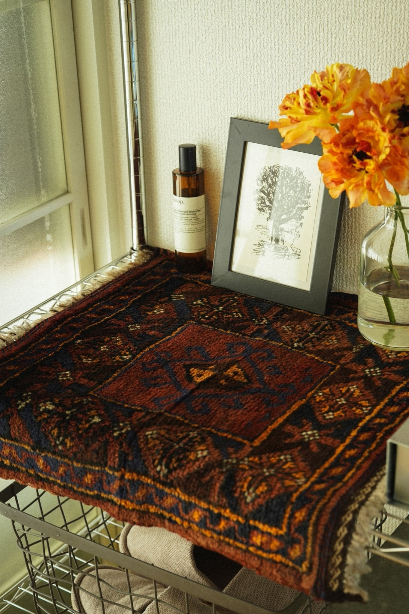 1355-Vintage Baluch rug