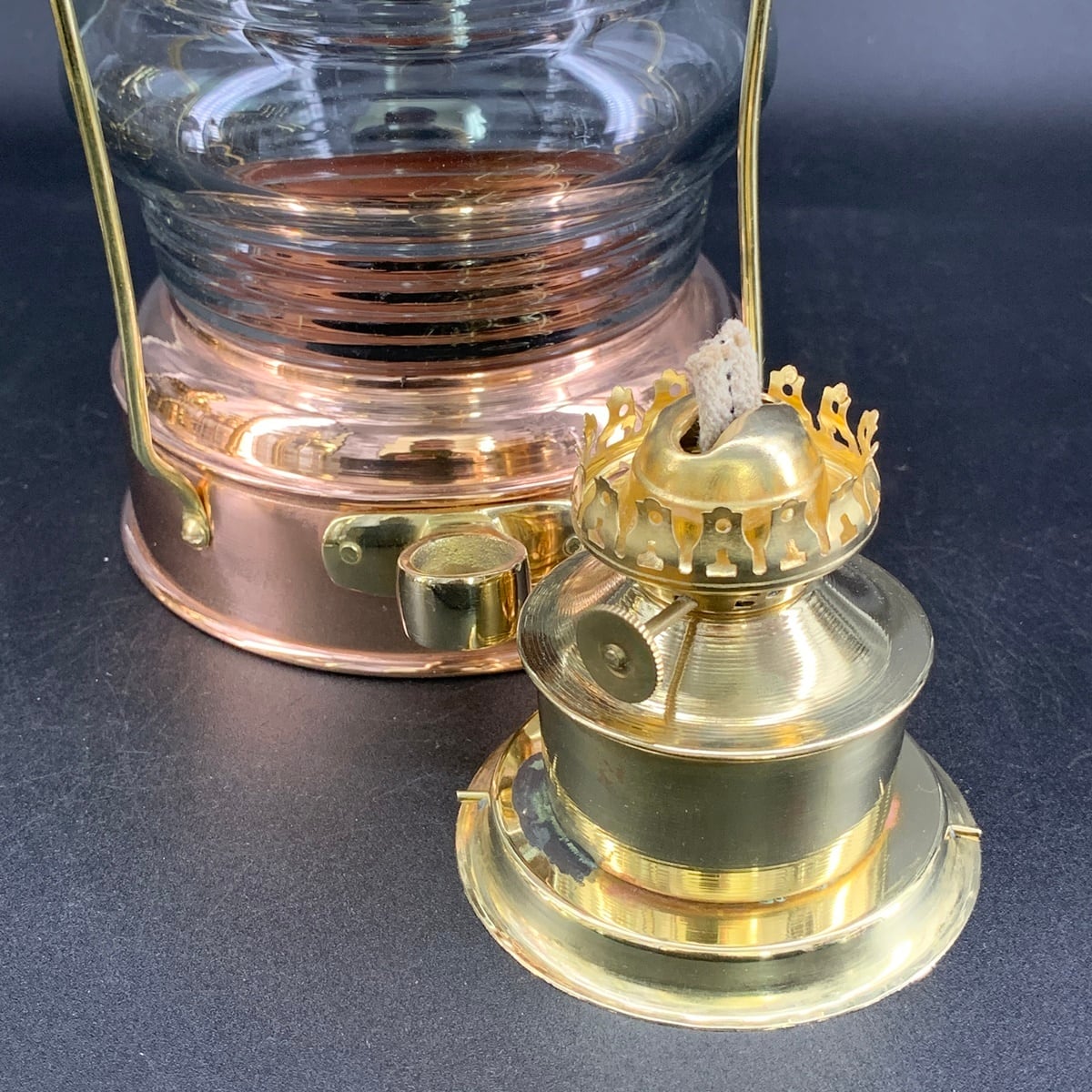 未使用品】銅＆真鍮 ハンドメイド 航海 ランタン 28cm | Oldman's lantern