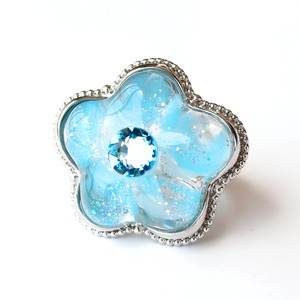 flower ring (blue)