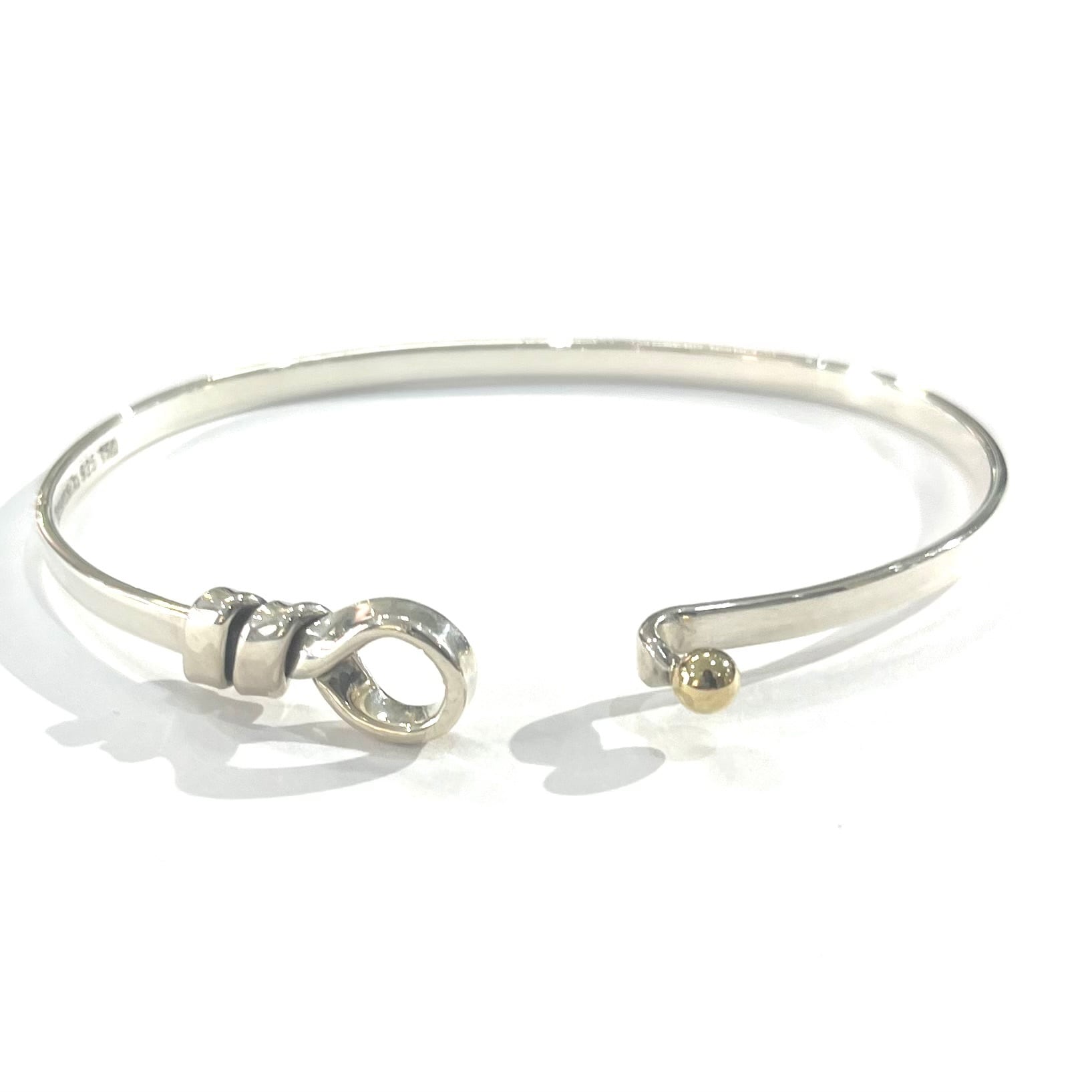 TIFFANY&CO.】2507 ティファニーsilver× 18k オープンフックフラット