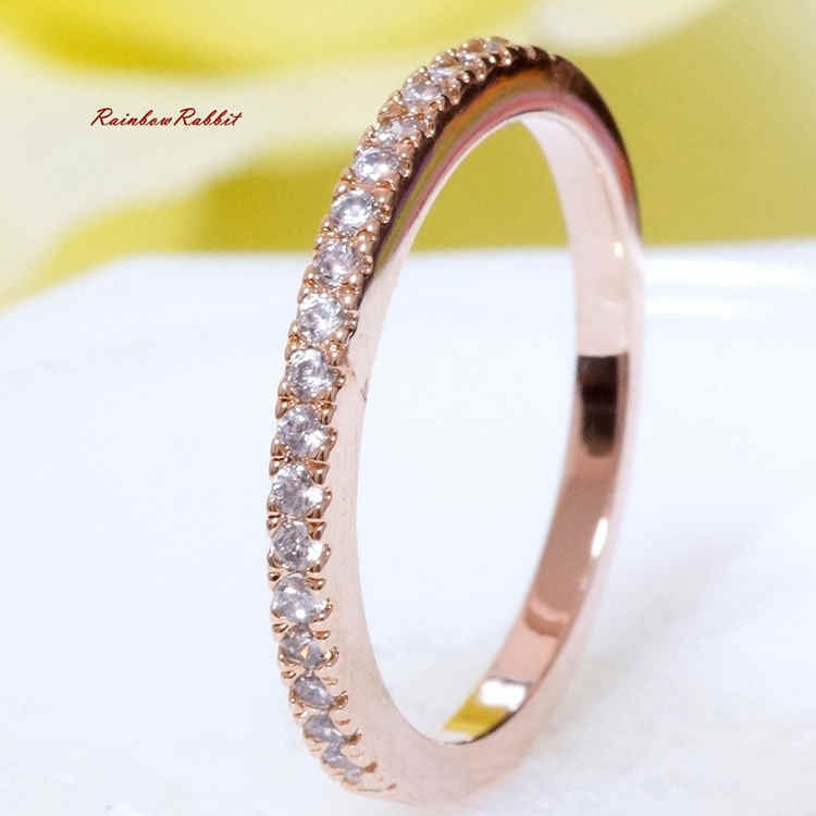 指輪 18K RGP ゴールド ダイヤ CZ 一粒 リング gu1376e | Rainbow Rabbit