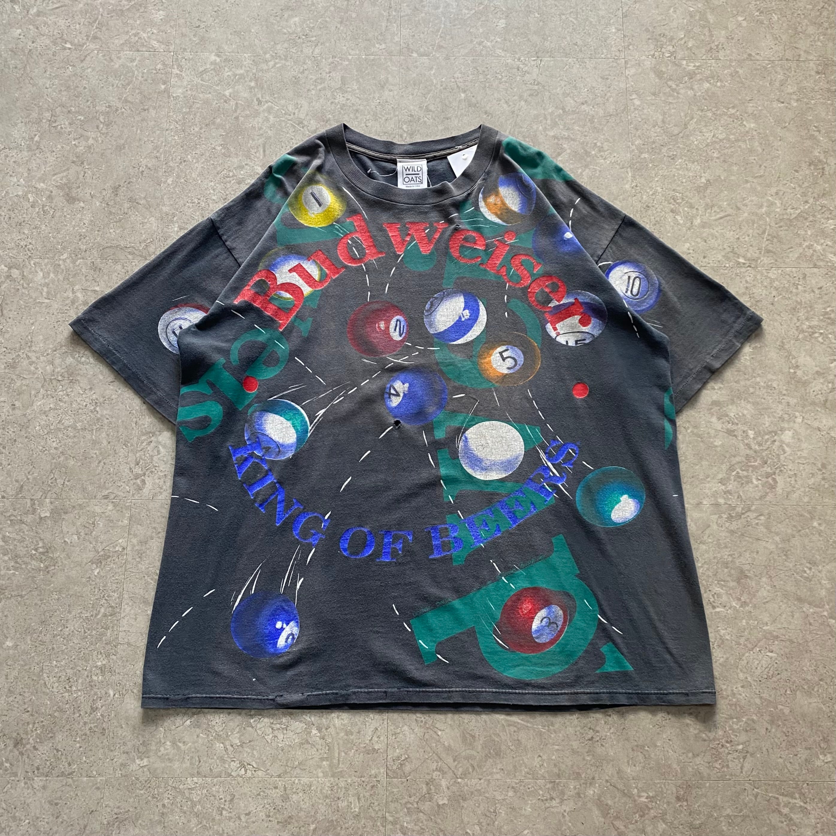 1992s Budweiser "billiards" T-shirt【仙台店】