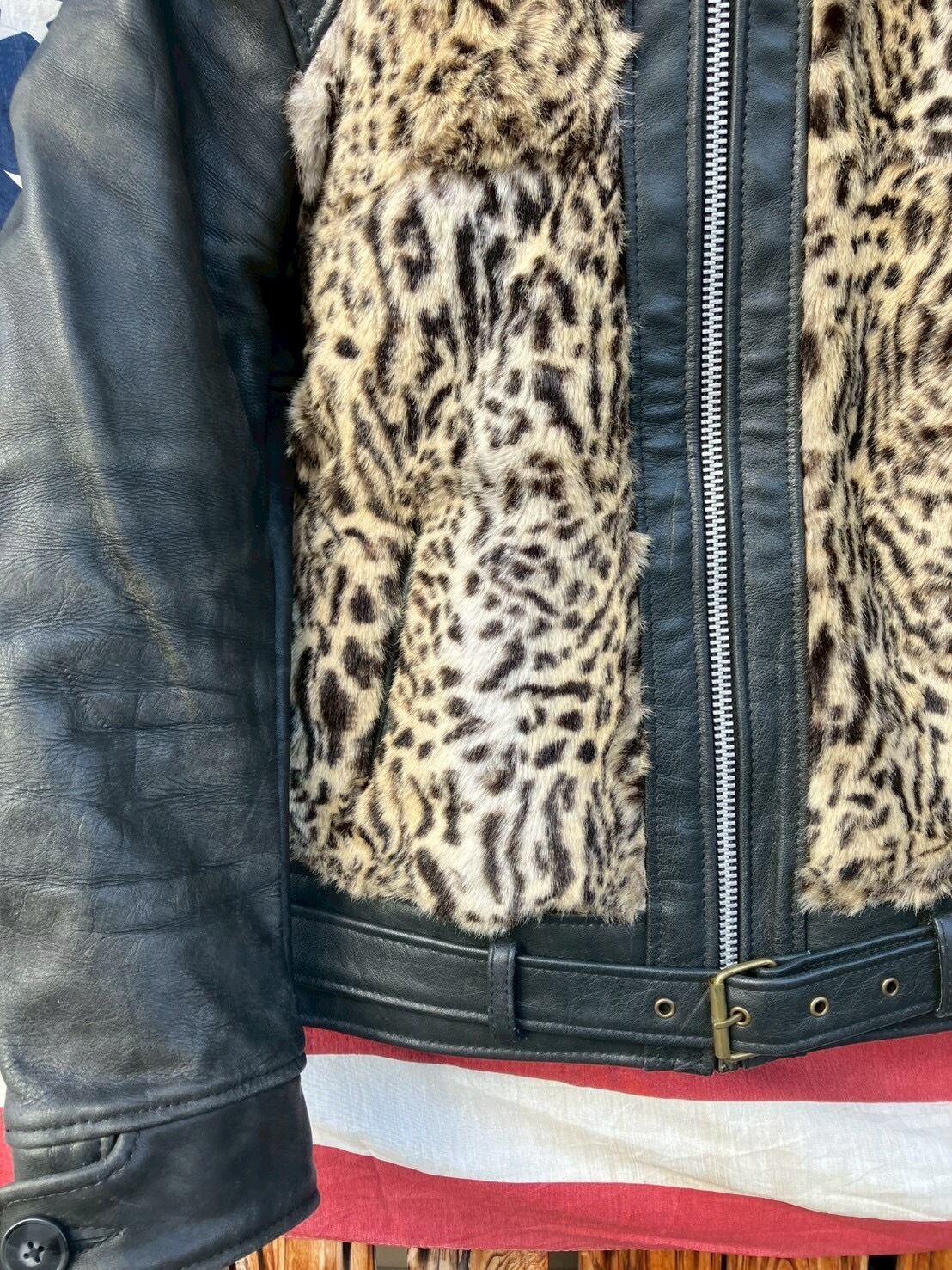 Vintage Leather Grizzly Jacket 再構築 熊ジャン オワジャン