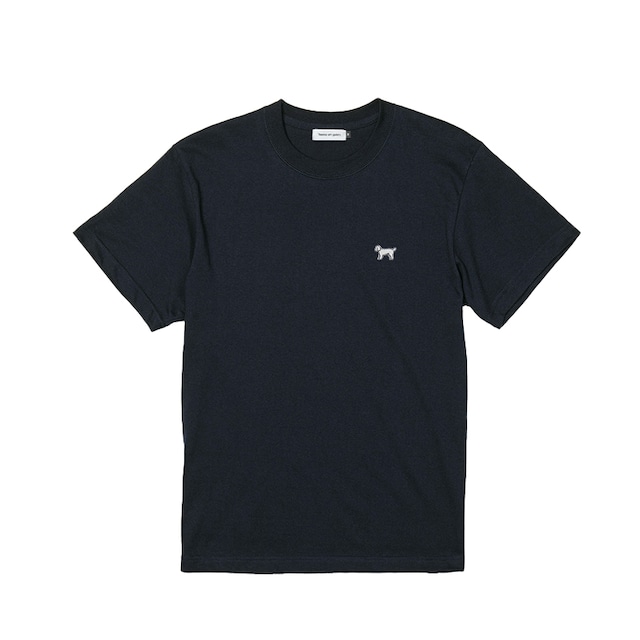 sideways logo T-shirt:Navy