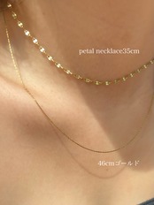 【SET】Petal necklace 35cm × bracelet