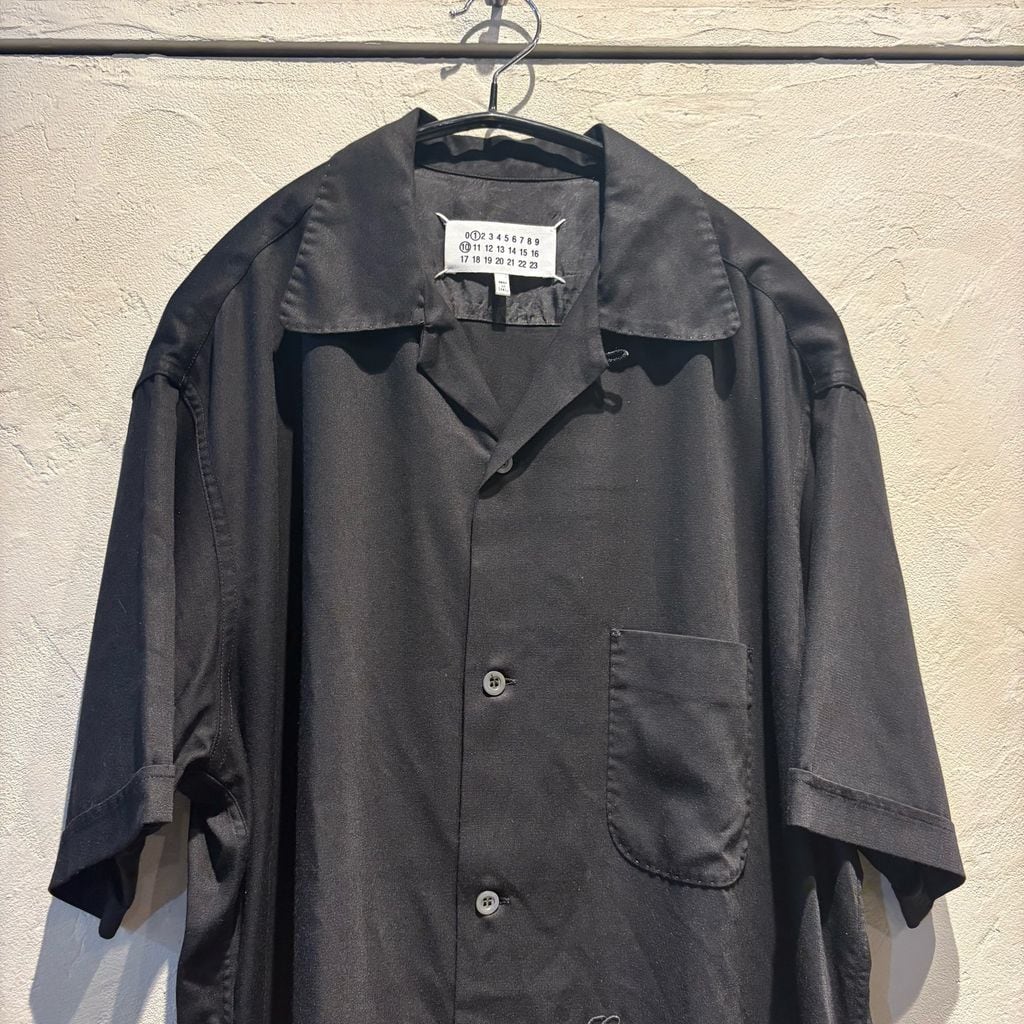 Maison Margiela メゾンマルジェラ 24SS Rayon Open Collar Shirt 半袖 Maison Margiela メゾンマルジェラ 24SS Rayon Open Collar Shirt 半袖