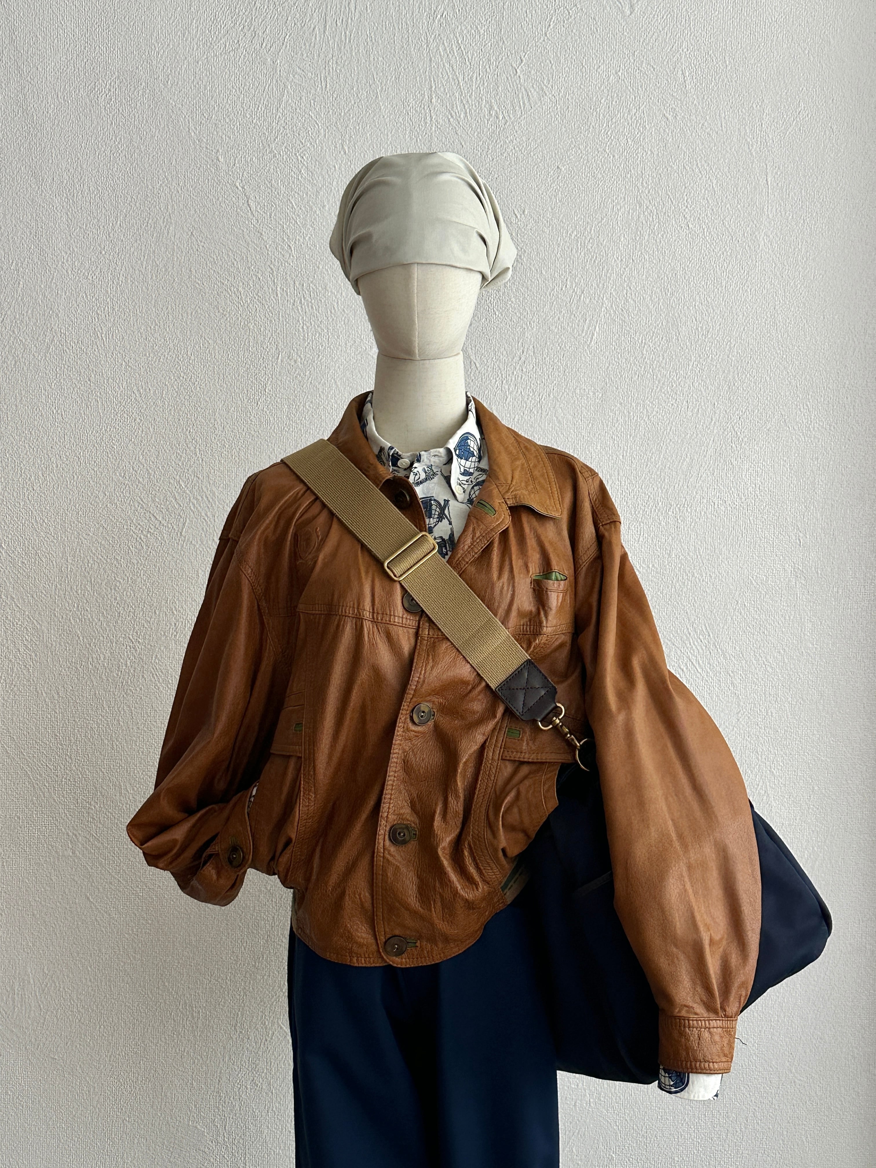 e90's J.C.DE CASTELBAJAC Full Pattern Cotton×Linen Sheer SH | ETRAK