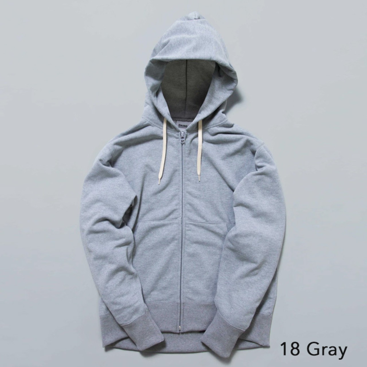 BRING(ブリング) DRYCOTTONY Sweat Zipup Hooded Jacket ドライ スエット ジップアップ ジャケット パーカー ユニセックス アウトドア 用品 キャンプ グッズ