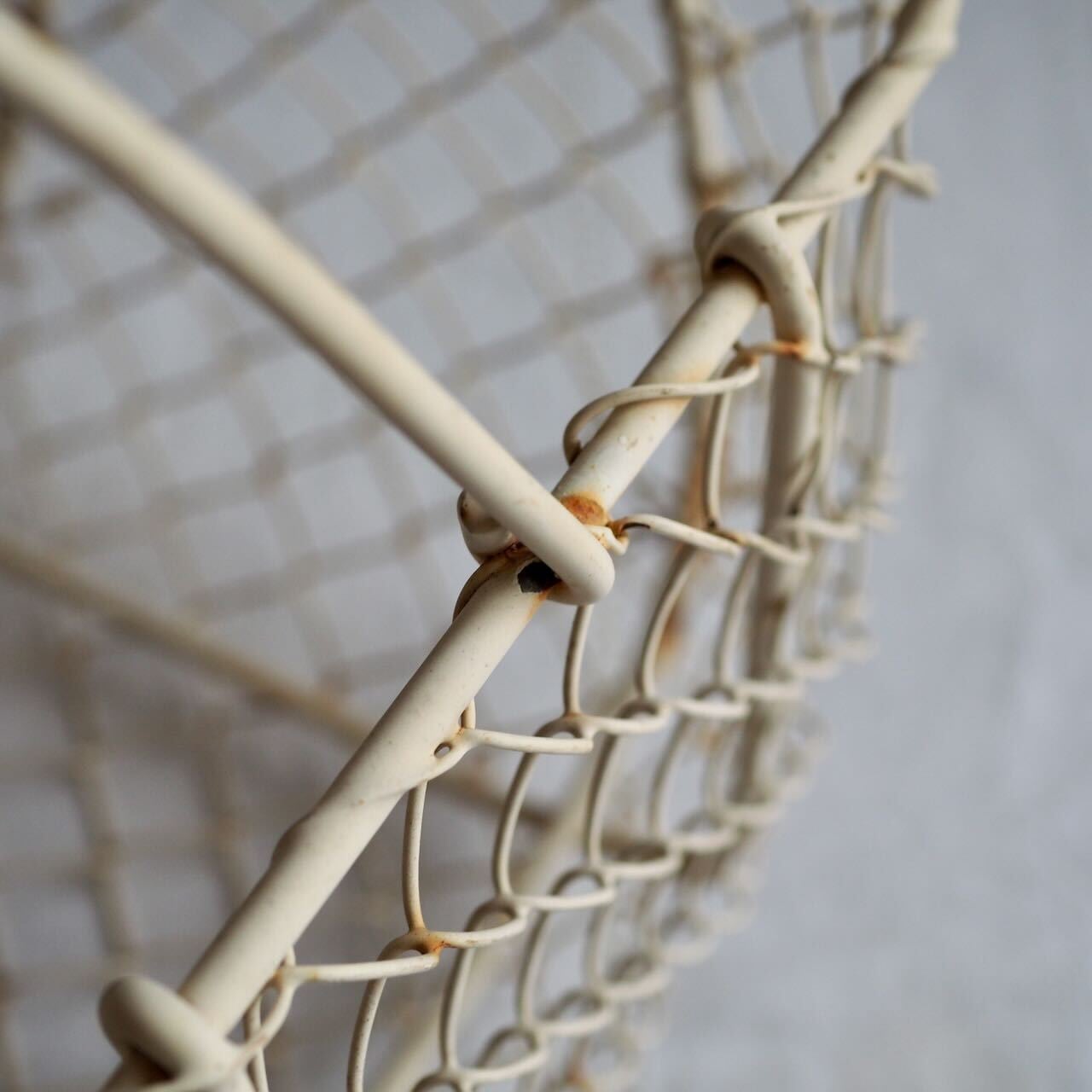 アンティーク美品！！「アイアン・ガラス　バスケット」France Petite Chance】アンティークのアイアンバスケット | ヴィラモンローズ