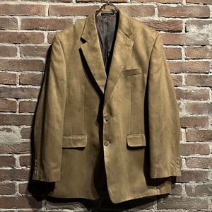 【Caka act3】Brown Suede Leather Vintage Loose Tailored Jacket