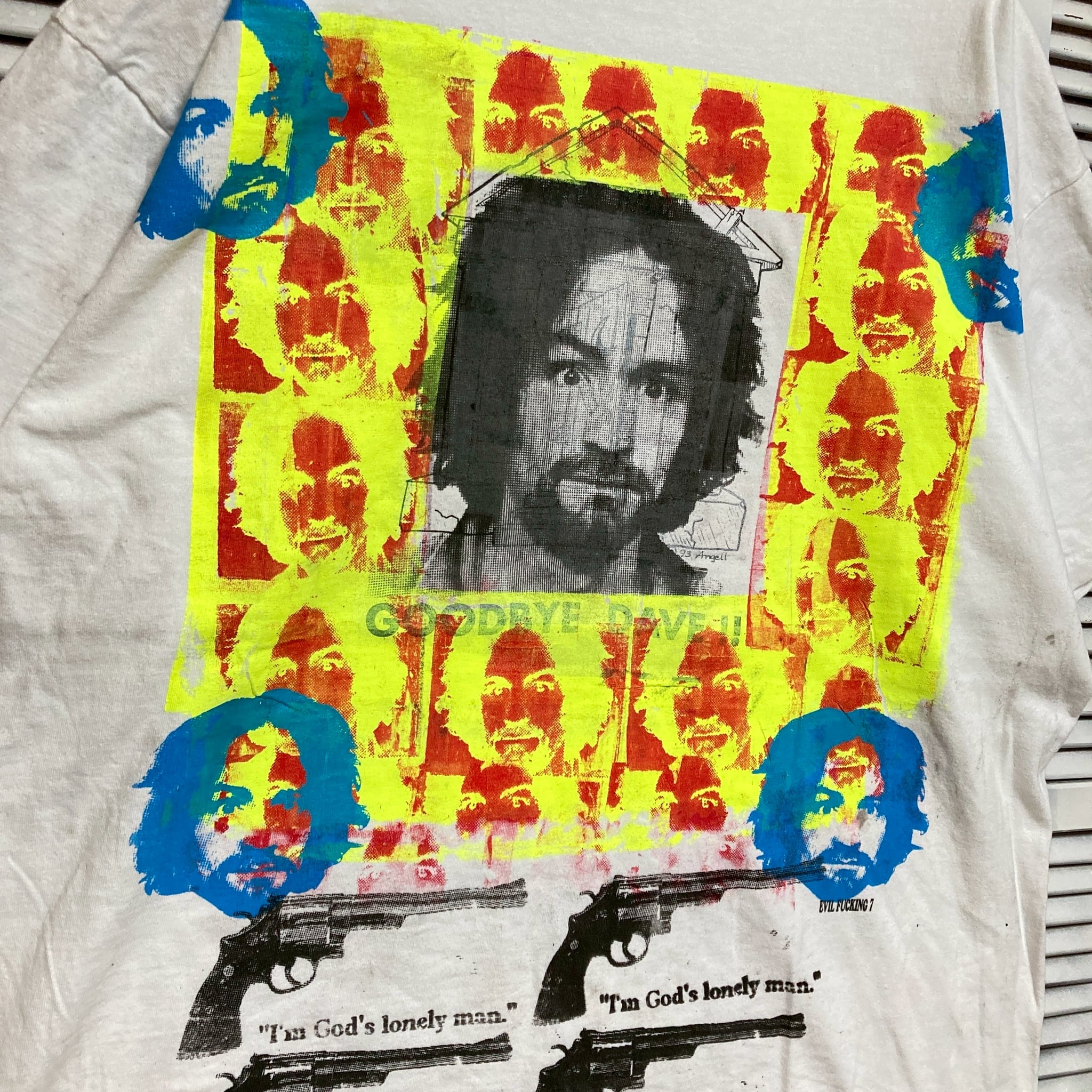 80's ヴィンテージ シリアル キラー チャールズ マンソン Tシャツ