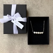 淡水パール シンプル ロングネックレス