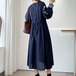 2色/フロント刺繍ギャザーワンピース ・12121