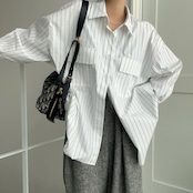cotton stripe over SH/white