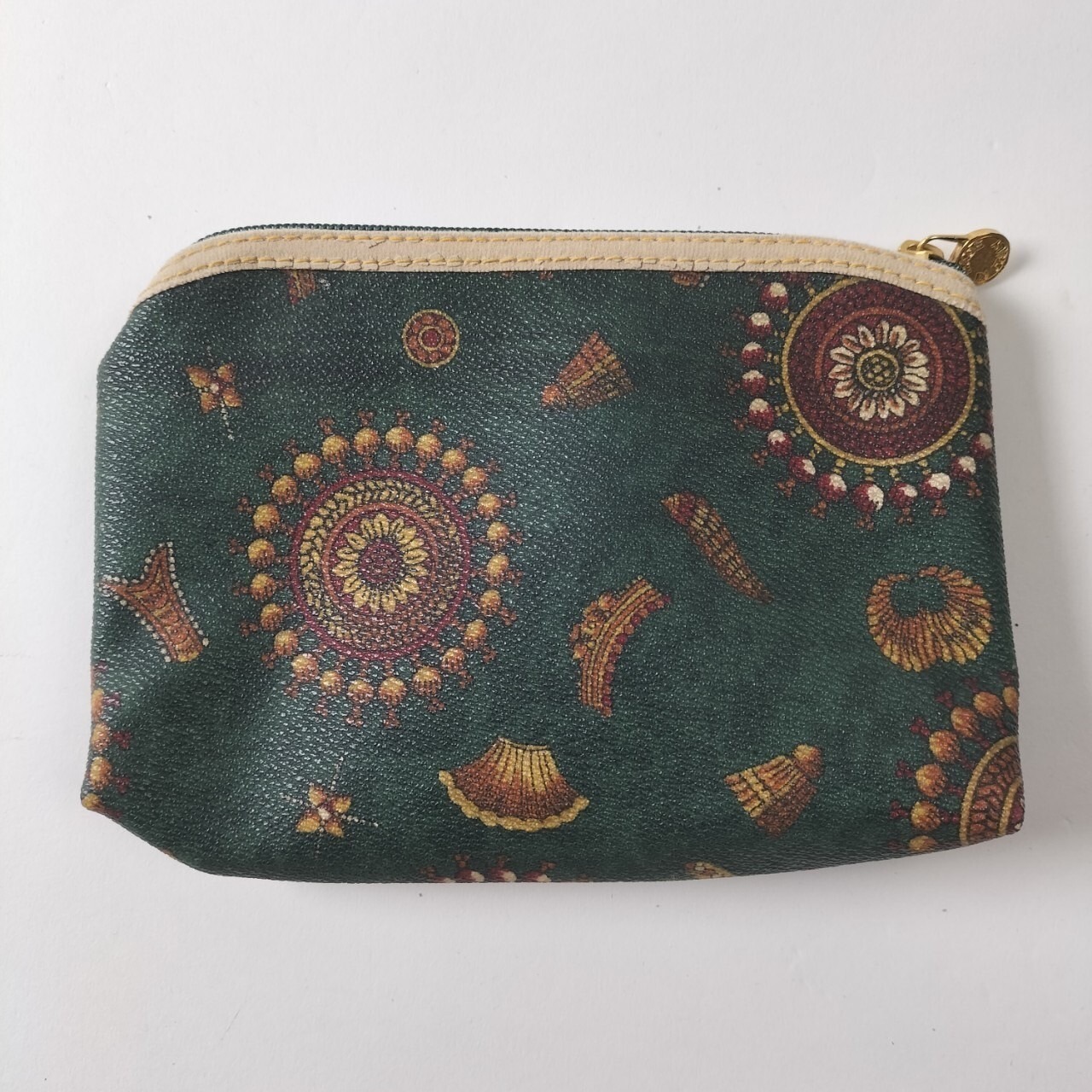 イタリア製 ユーロヴィンテージ　アンティーク柄　ポーチ