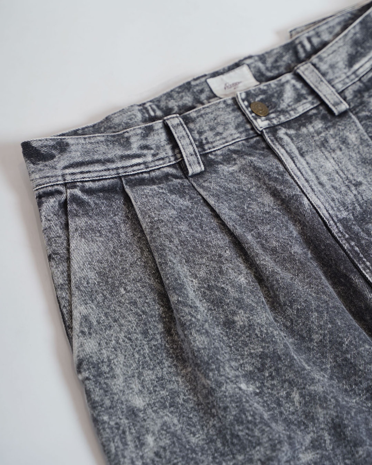 【#Re:room】TWO TUCK WIDE DENIM PANTS［REP321］