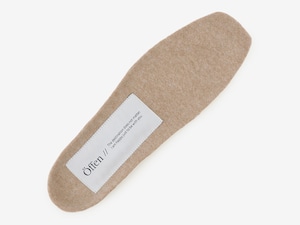 square woolly insole / BEIGE