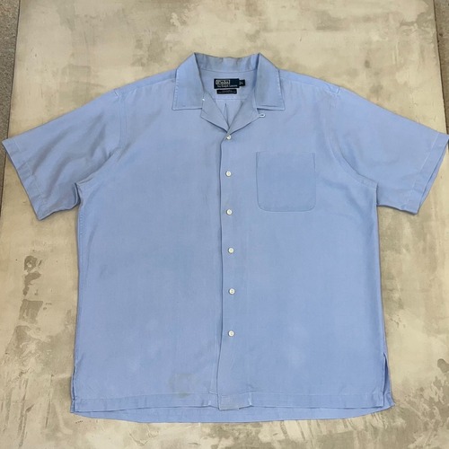 “Size L”Polo Ralph Lauren CALDWELL Silk × Cotton Shirt