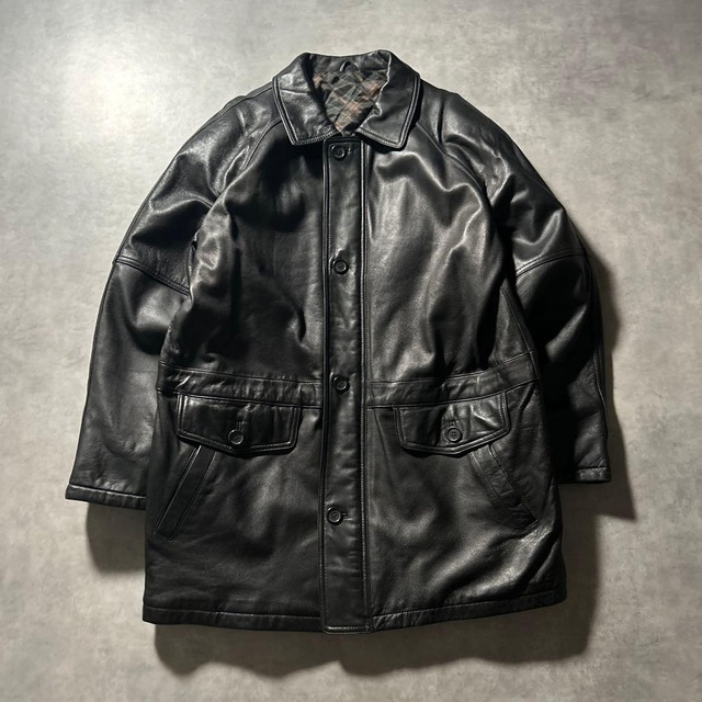 ヴィンテージ 牛革 本革 レザー ハーフコート ジャケット 常田大希 レトロ