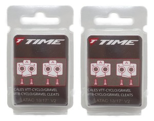 【在庫のみ】2個セット TIME(タイム) ATAC クリート MTB CLEATS 13/17° V2