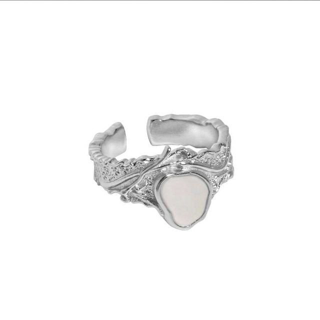 Silver925 mother of shell ring