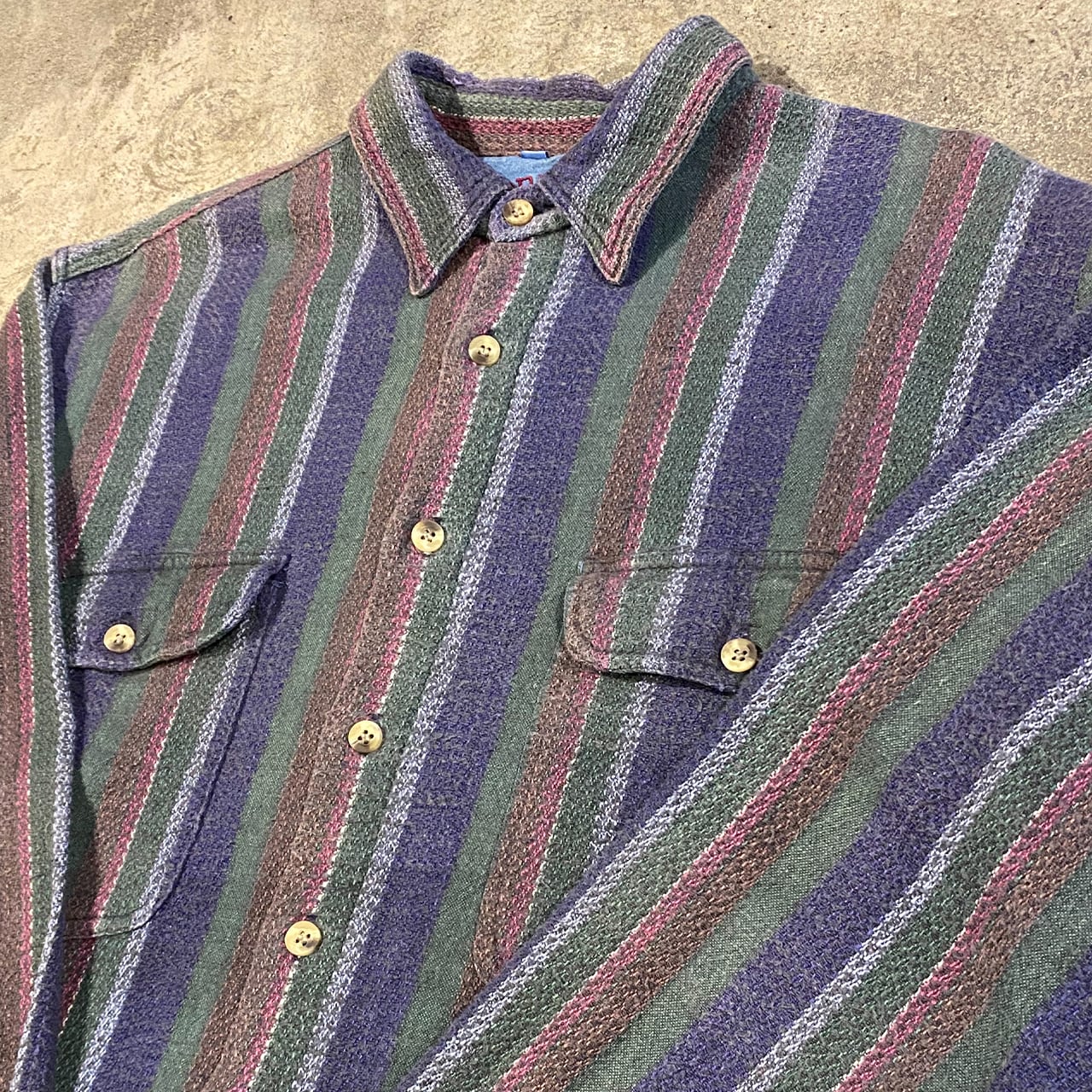 WOODHOUSE L/S STRIPE SHIRT ウッドハウス 長袖 ストライプ シャツ