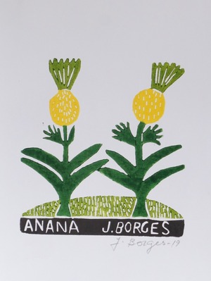 J.BORGES ジョタ・ボルジェス 木版画S　【ANANA】