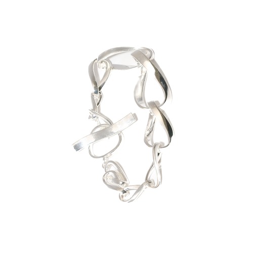 s925 Twist Wave Bracelet #Lncs