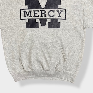 【GILDAN】MERCY マーシー パーカー ロゴ プリントプルオーバー スウェット フーディー hoodie M us古着