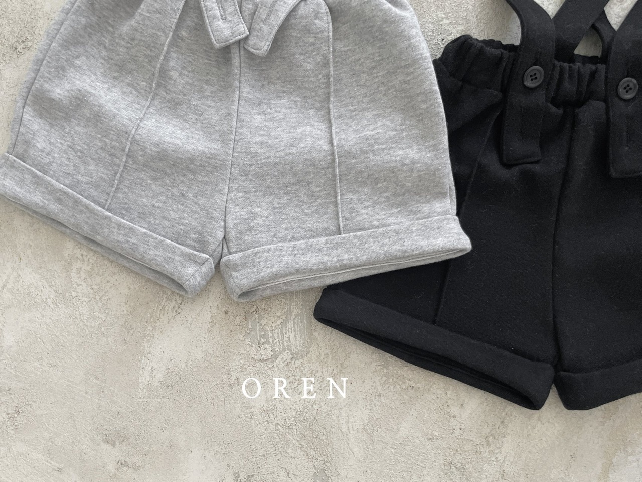 即納)  75-100  | Via Pintuck Suspender Pants | OREN - 10