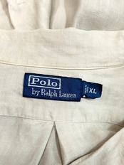 90s Ralph Lauren S/S OPEN COLLAR SHIRT Size XL