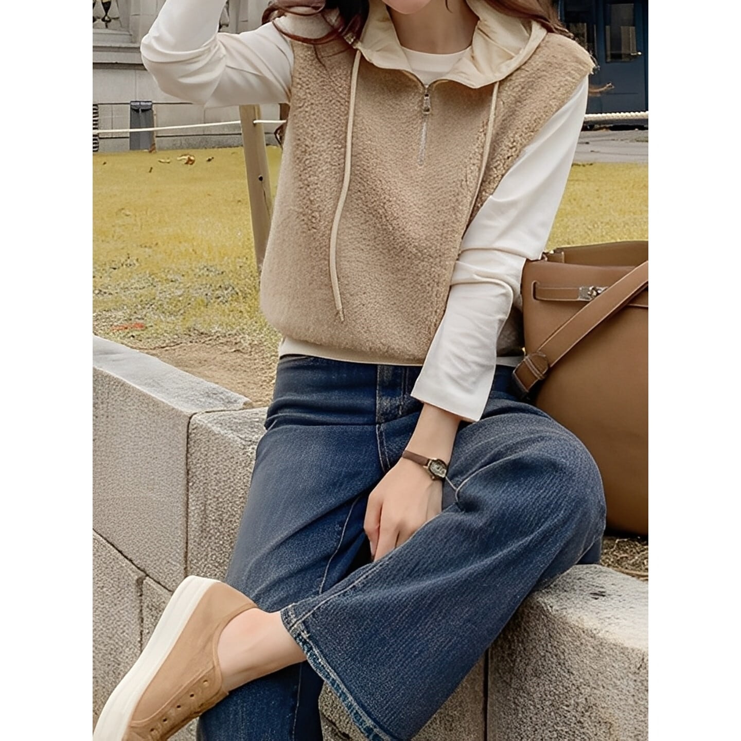 レイヤードジップベスト 3color RA3029