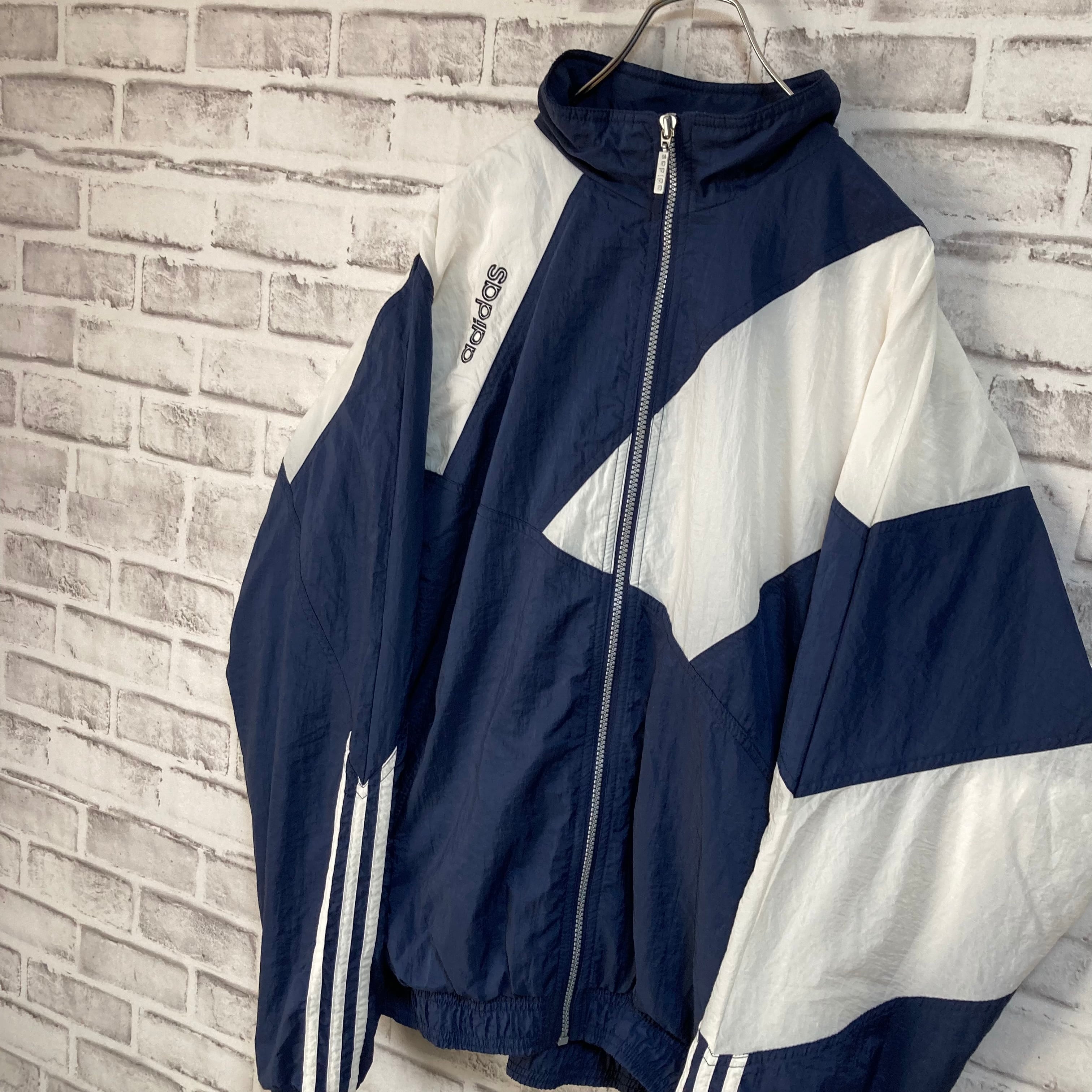 adidas】90s Nylon Jacket L相当 USA規格 アディダス 切替 ナイロン ...