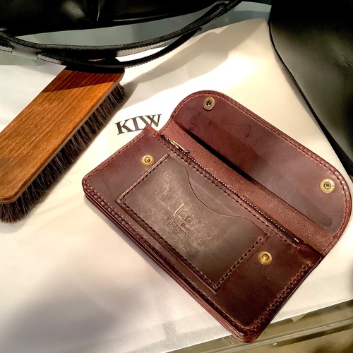 KLW Kyotani Leather Works LW-03-BGD-BRI Tracker Wallet（高級ブライドルレザー） Long Wallet hand sewing