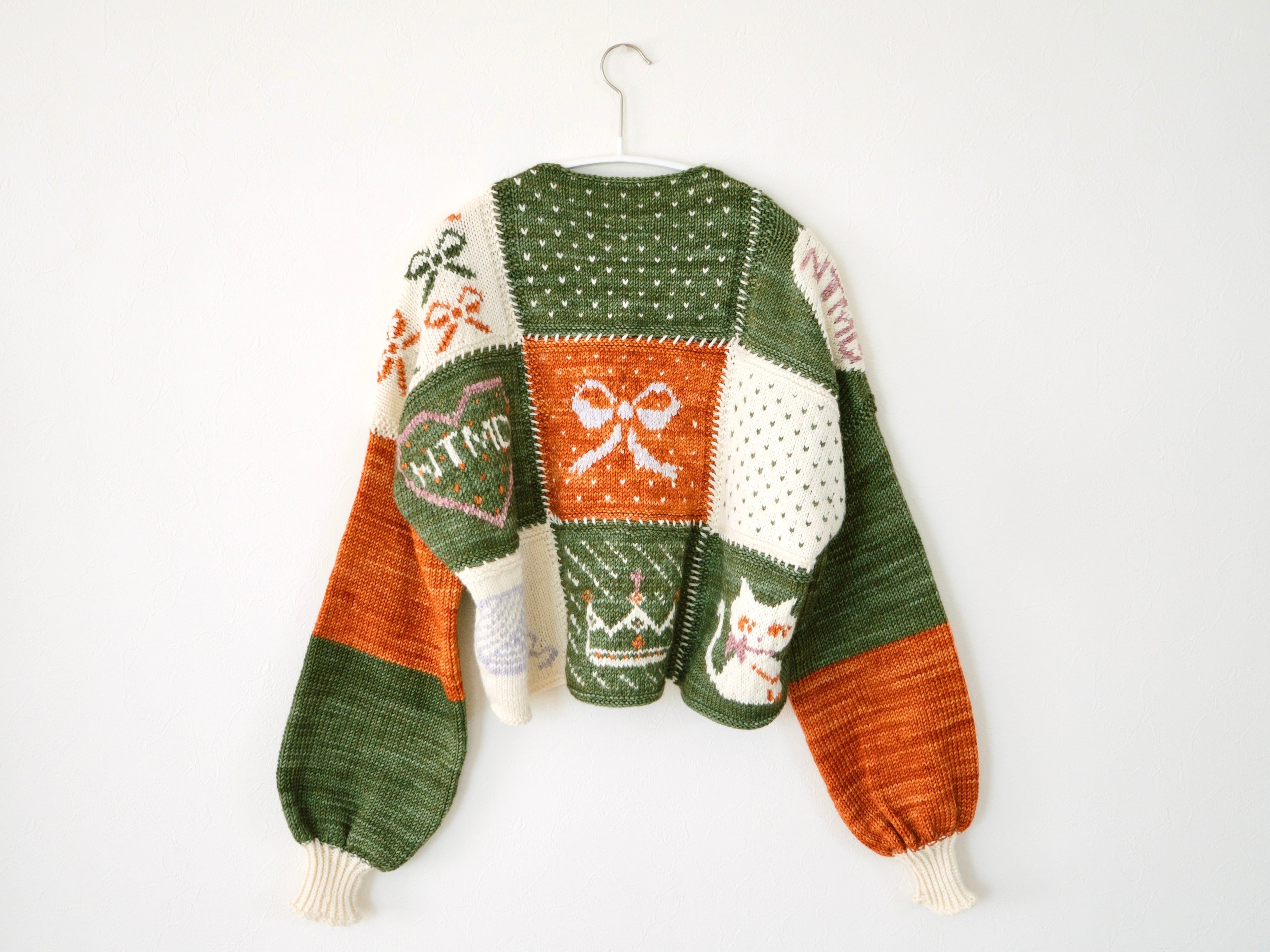 DL編み図】 Patchwork Parade Cardigan | ナツメド