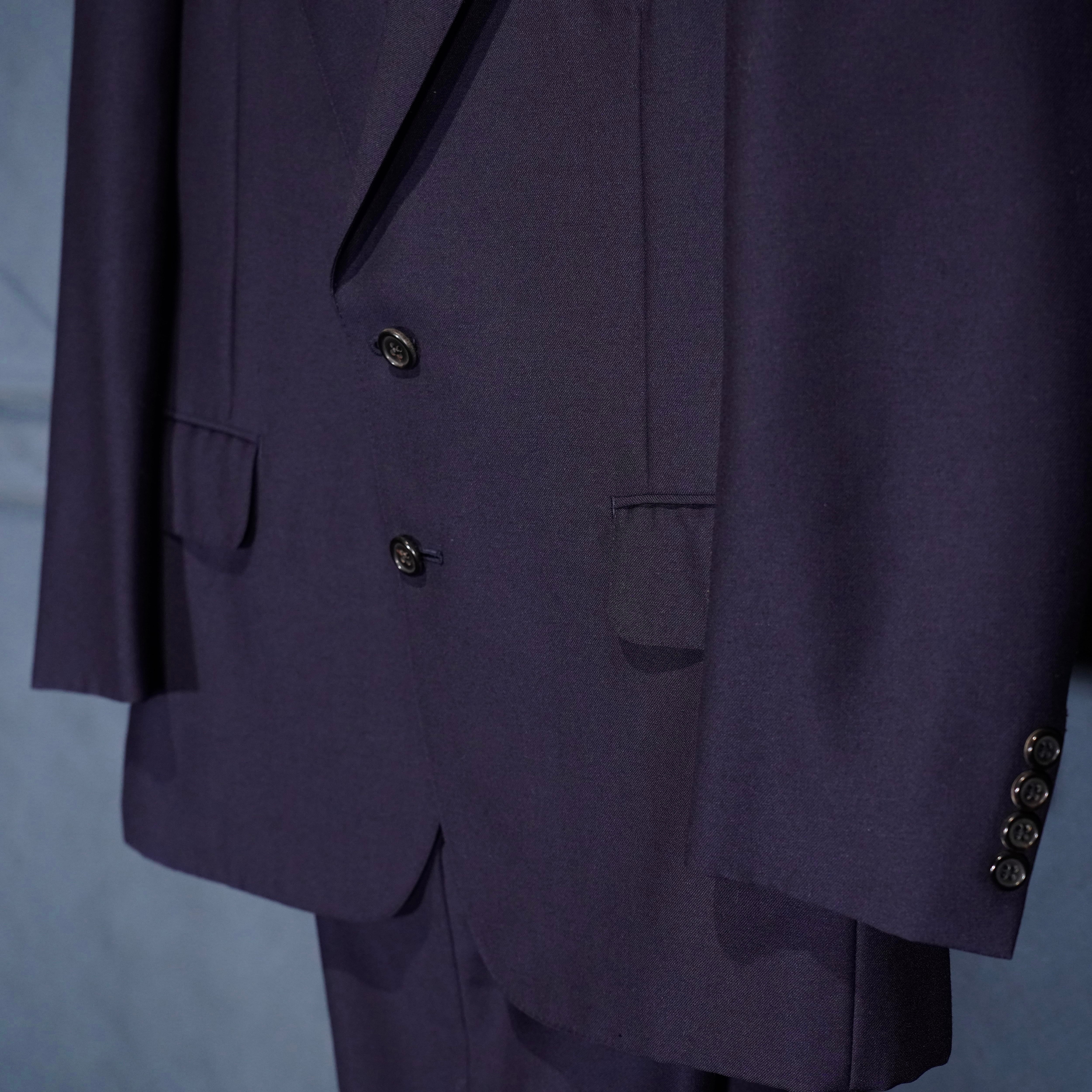 Burberrys NAVY COLOR MOHAIR WOOL DESIGN SET UP SUIT/バーバリーズ