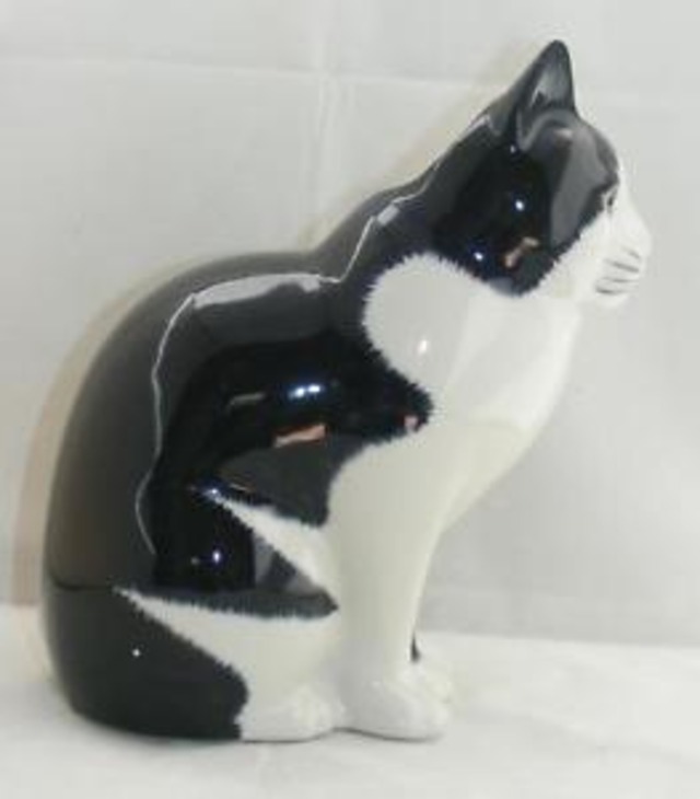【送料無料】ウズラセラミックス＃バーニー＃quail ceramics moggy cat large flower vase 034;barney034; 969